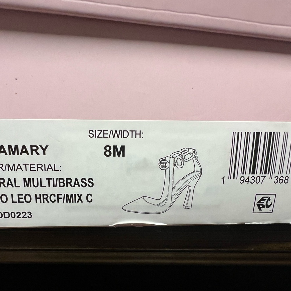 Louise et Cie Amary Heels - Natural Multicolor and Brass